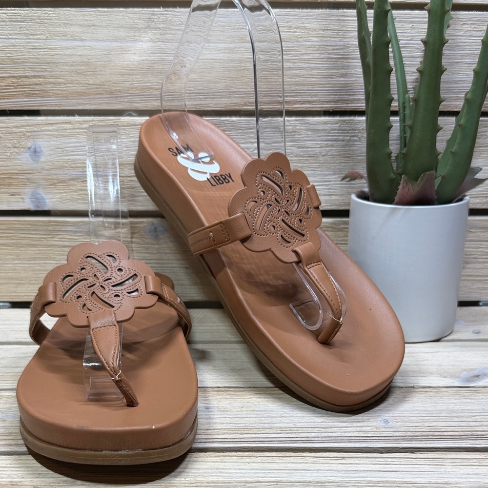 Sam & Libby Women's Alexandra Thong Sandals Size 8